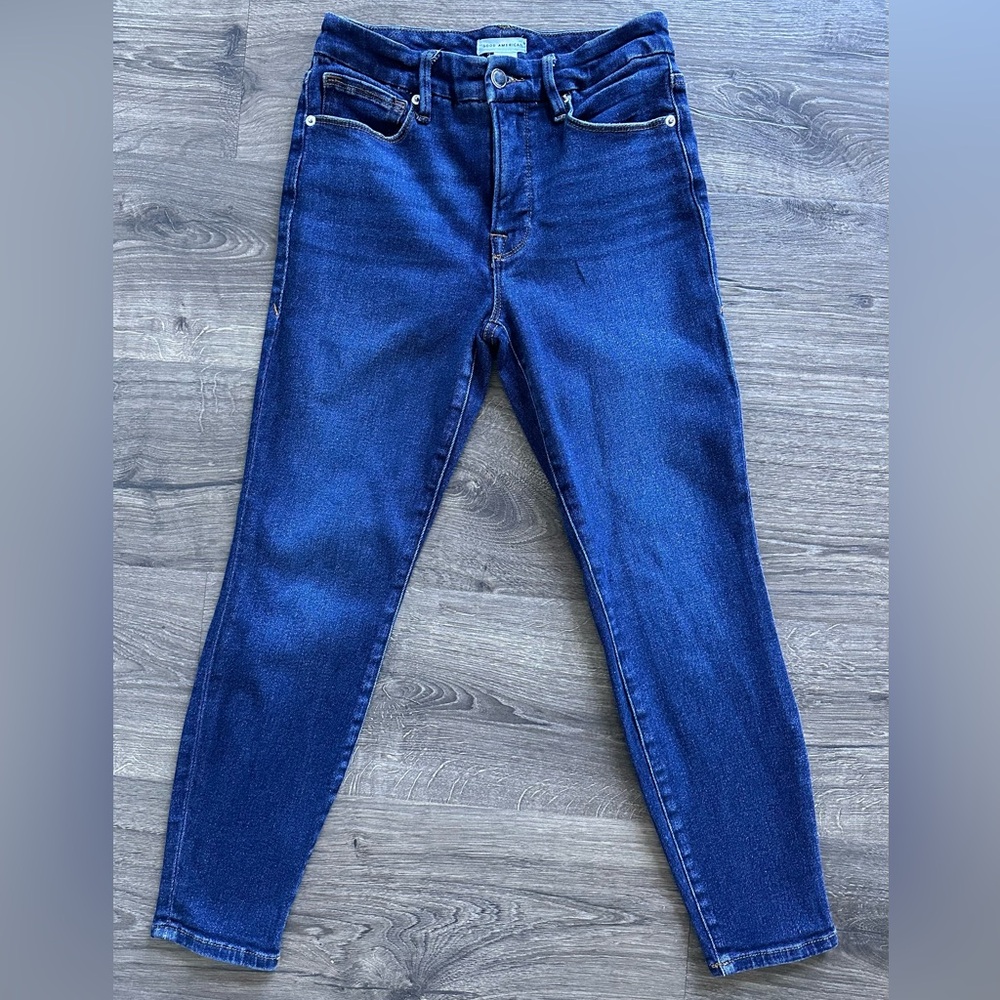 Good American Good Petite Skinny Jeans in Blue866